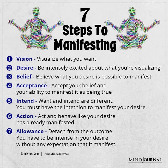 Seven Steps To Manifesting