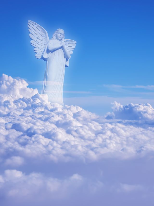 guardian amongst clouds angel in heaven