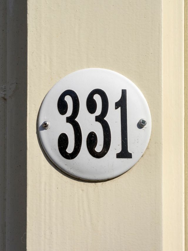 331 number sign on wall