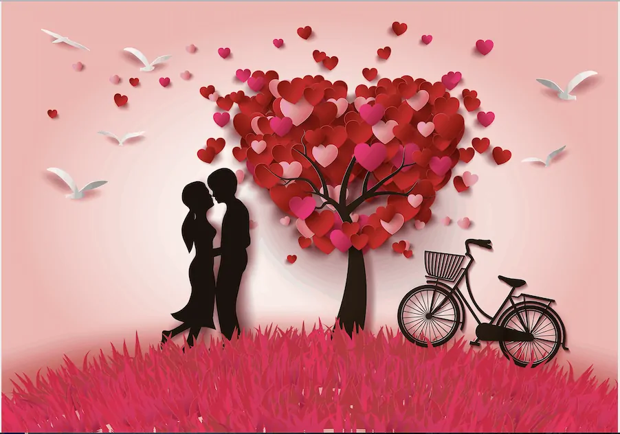 loving-couple-hearts-tree