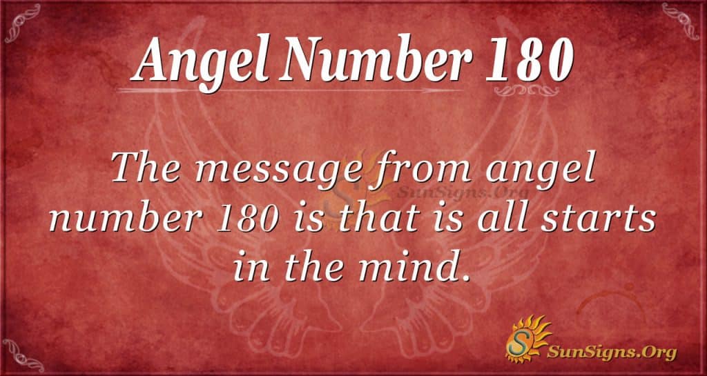 angel number 180