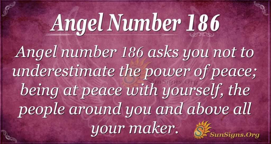 angel number 186
