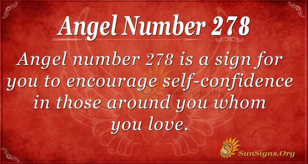 angel number 278