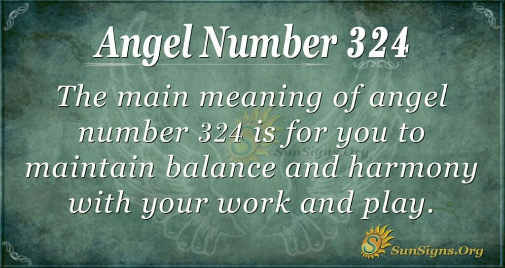 Angel Number 324