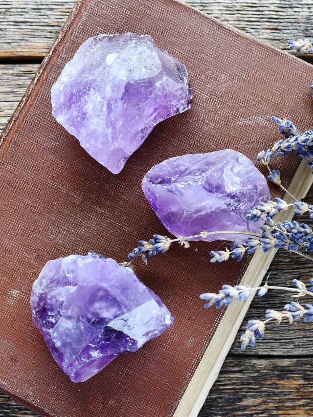amethyst with lavender