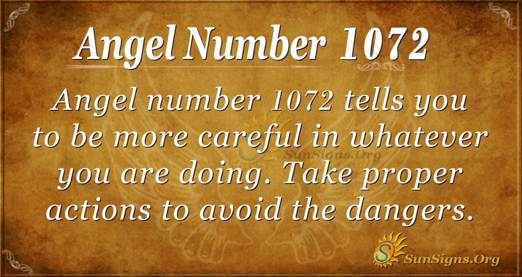 angel number 1072