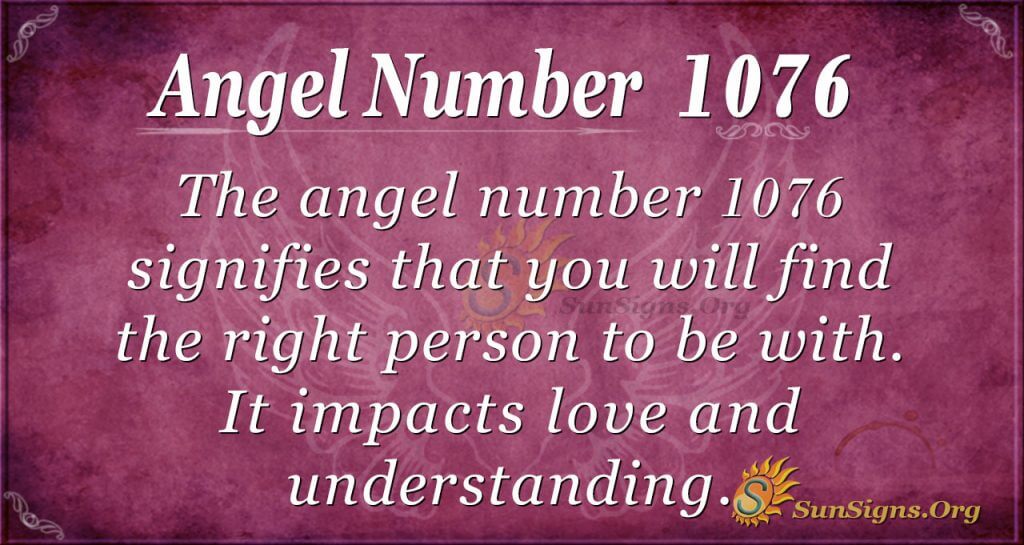 angel number 1076
