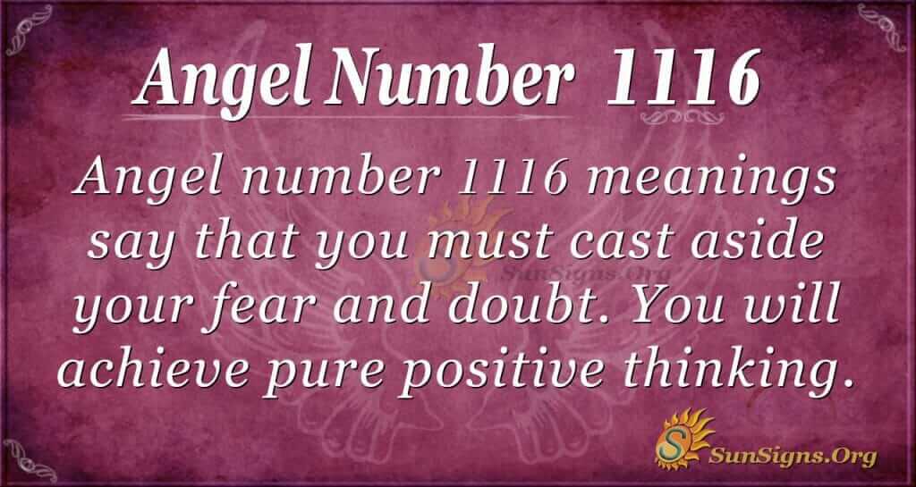 angel number 1116