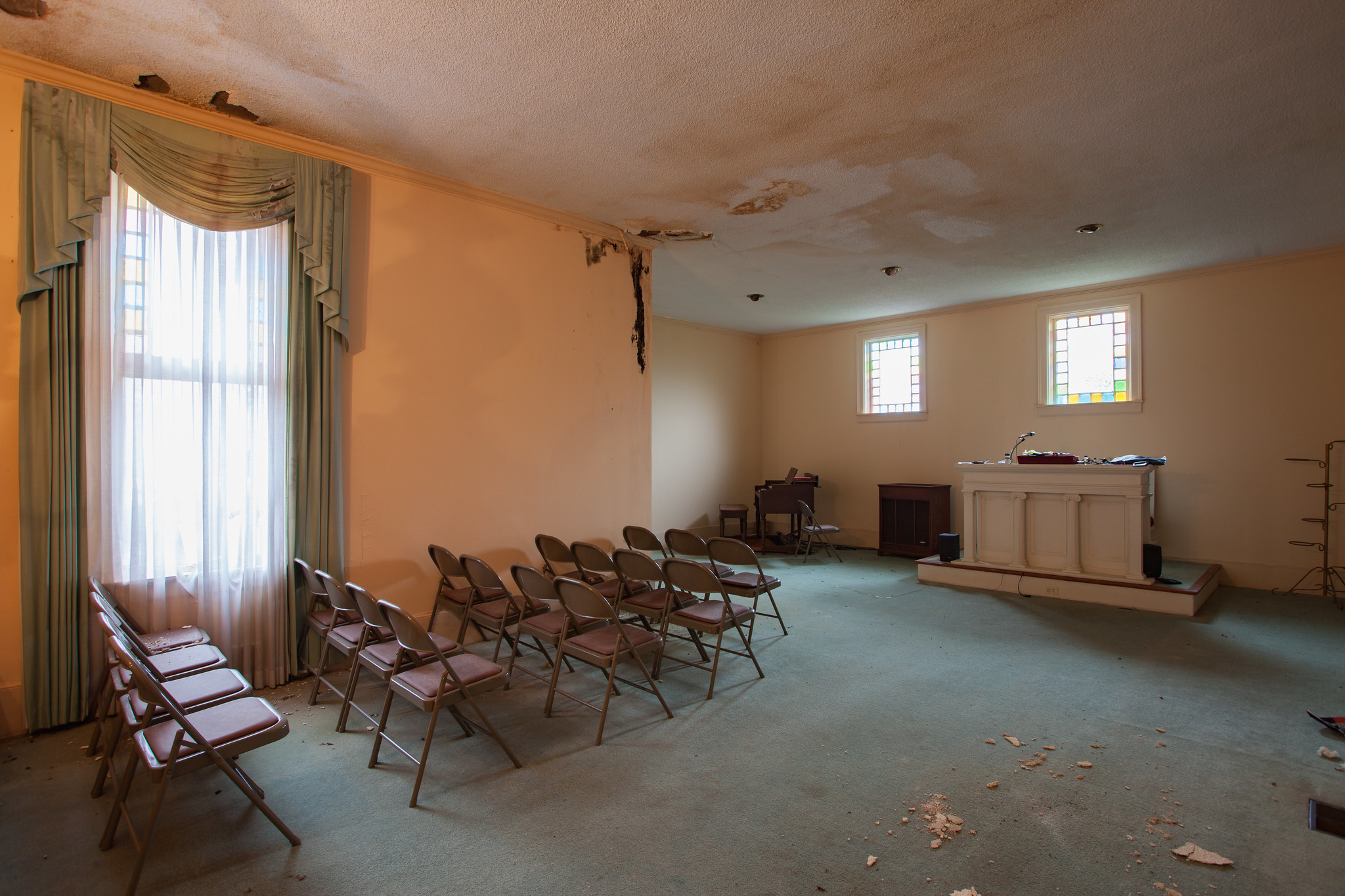 abandoned funeral home